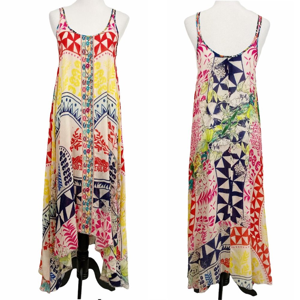 Johnny Was Multicolor Maxi Dress